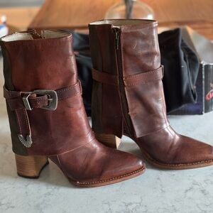 Freebird by Steven Jylina Boots Leather Brown Size 8 NEW